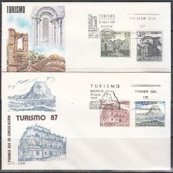 España Spain 2900/03 1987 Turismo SPD Sobre Primer Día España Spain 2900/03 1987 Turismo SPD Sobre Primer Día