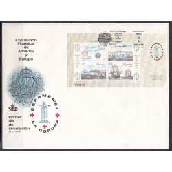 España Spain 2916 1987 Exposición Filatélica de España y América Espamer 87 SPD Sobre Primer Día España Spain 2916 1987 Exposición Filatélica de España y América Espamer 87 SPD Sobre Primer Día