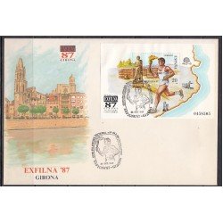España Spain 2918 1987 Eposición Filatélica Nacional Exfilna 87 SPD Sobre Primer Día España Spain 2918 1987 Eposición Filatélica Nacional Exfilna 87 SPD Sobre Primer Día