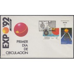 España Spain 2939/40 1988 Expo Universal 92 Sevilla SPD Sobre Primer Día España Spain 2939/40 1988 Expo Universal 92 Sevilla SPD Sobre Primer Día