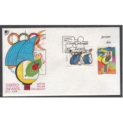 España Spain 2986/87 1989 Diseño infantil SPD Sobre Primer Día España Spain 2986/87 1989 Diseño infantil SPD Sobre Primer Día