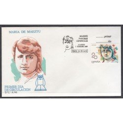 España Spain 2989 1989 Mujeres Famosas Españolas María de Maeztu SPD Sobre Primer Día España Spain 2989 1989 Mujeres Famosas Españolas María de Maeztu SPD Sobre Primer Día