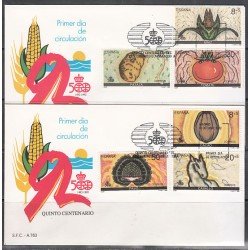 España Spain 3029/34 1989 V Centenario del Descubrimiento de América Encuentro de dos Mundos SPD Sobre Primer Día España Spain 3029/34 1989 V Centenario del Descubrimiento de América Encuentro de dos Mundos SPD Sobre Primer Día