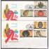 España Spain 3029/34 1989 V Centenario del Descubrimiento de América Encuentro de dos Mundos SPD Sobre Primer Día