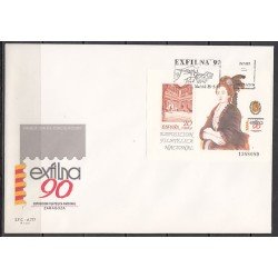 España Spain 3068 1990 Exposición Filatélica Nacional Exfilna 90 SPD Sobre Primer Día España Spain 3068 1990 Exposición Filatélica Nacional Exfilna 90 SPD Sobre Primer Día