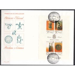 España Spain 3115 1991 Patrimonio Artístico Nacional Porcelana y cerámica  SPD Sobre Primer Día