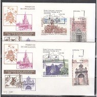 España Spain 3146/49 1991 Bienes Culturales y Naturales Patrimonio Mundial de la Humanidad SPD Sobre Primer Día