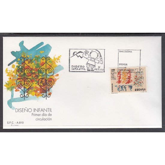 España Spain 3153 1991 Diseño infantil SPD Sobre Primer Día España Spain 3153 1991 Diseño infantil SPD Sobre Primer Día