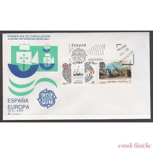 España Spain 3196/97 1992 Europa SPD Sobre Primer Día
