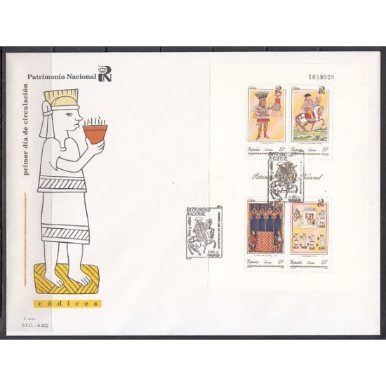 España Spain 3236 1992 Patrimonio Artístico Nacional Códices, SPD FDC SOBRE PRIMER DIA España Spain 3236 1992 Patrimonio Artístico Nacional Códices, SPD FDC SOBRE PRIMER DIA