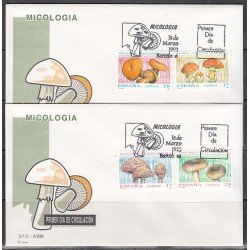 España Spain 3244/47 1993 Micología SPD Sobre Primer Día España Spain 3244/47 1993 Micología SPD Sobre Primer Día