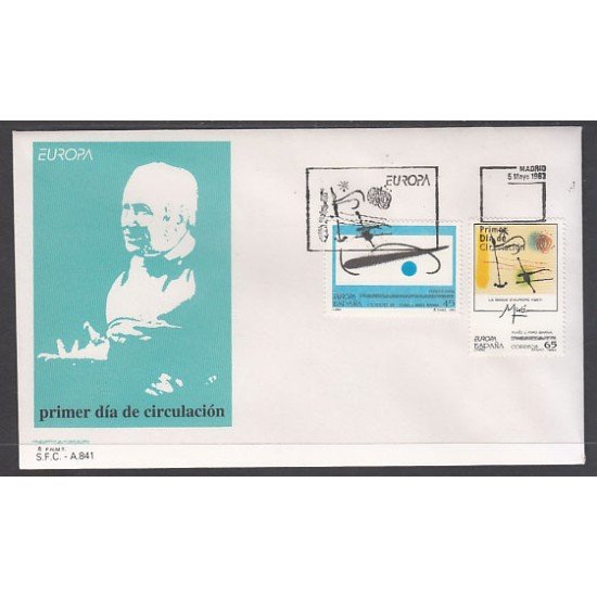 España Spain 3250/51 1993 Europa Obras de Joan MIró 1893-1983 , SPD FDC SOBRE PRIMER DIA España Spain 3250/51 1993 Europa Obras de Joan MIró 1893-1983 , SPD FDC SOBRE PRIMER DIA