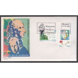 España Spain 3267/68 1993 Exploradores y Navegantes SPD Sobre Primer Día España Spain 3267/68 1993 Exploradores y Navegantes SPD Sobre Primer Día