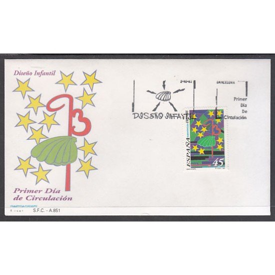 España Spain 3269 1993 Diseño infantil SPD Sobre Primer Día España Spain 3269 1993 Diseño infantil SPD Sobre Primer Día