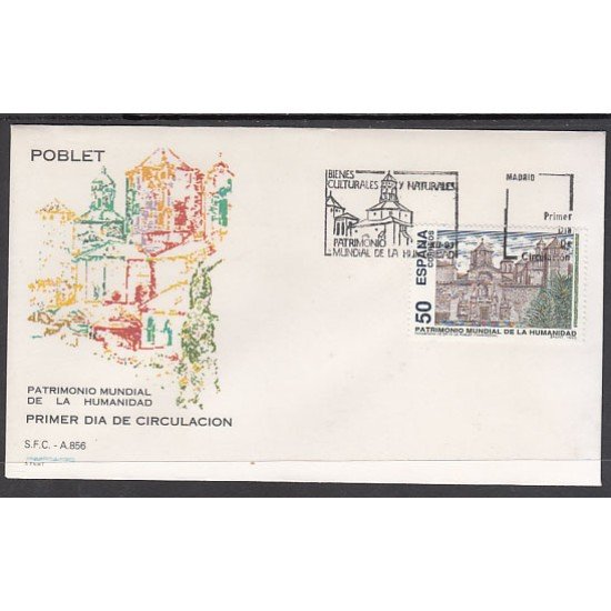 España Spain 3276 1993 Bienes Culturales y Naturales Patrimonio Mundial de la Humanidad SPD Sobre Primer Día