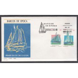 España Spain 3314/15 1994 Barcos de época SPD Sobre Primer Día