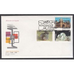 España Spain 3343/45 1995 Minerales de España SPD Sobre Primer Día