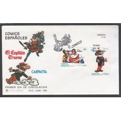 España Spain 3359/60 1995 Cómics Capitan Trueno Carpanta SPD Sobre Primer Día España Spain 3359/60 1995 Cómics Capitan Trueno Carpanta SPD Sobre Primer Día