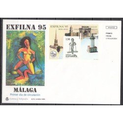 España Spain 3393 1995 Exposición Filatélica Nacional Exfilna 95 SPD Sobre Primer Día España Spain 3393 1995 Exposición Filatélica Nacional Exfilna 95 SPD Sobre Primer Día