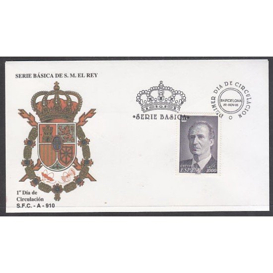 España Spain 3403 1995 SM Don Juan Carlos I 1000 Ptas Rey bloque de 4 muy escaso SPD Sobre Primer Día España Spain 3403 1995 SM Don Juan Carlos I 1000 Ptas Rey bloque de 4 muy escaso SPD Sobre Primer Día