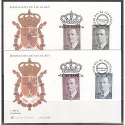 España Spain 3461/64 1996 Básica Rey escasa SPD Sobre Primer Día España Spain 3461/64 1996 Básica Rey escasa SPD Sobre Primer Día