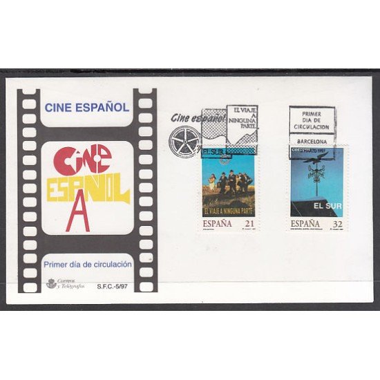 España Spain 3472/73 1997 Cine español SPD Sobre Primer Día España Spain 3472/73 1997 Cine español SPD Sobre Primer Día