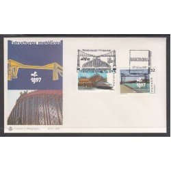 España Spain 3479/80 1997 Estructuras metálicas SPD Sobre Primer Día España Spain 3479/80 1997 Estructuras metálicas SPD Sobre Primer Día
