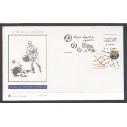 España Spain 3524 1997 Logros deportivos españoles Gol de Zarra ,SPD FDC SOBRE PRIMER DIA España Spain 3524 1997 Logros deportivos españoles Gol de Zarra ,SPD FDC SOBRE PRIMER DIA