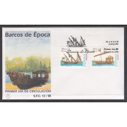 España Spain 3540/41 1998 Barcos de época SPD Sobre Primer Día