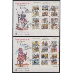 España Spain 3560/83 1998 Correspondencia Epistolar escolar Quijote SPD Sobre Primer Día España Spain 3560/83 1998 Correspondencia Epistolar escolar Quijote SPD Sobre Primer Día