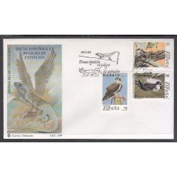 España Spain 3614/16 1999 Fauna española en peligro de extinción  SPD Sobre Primer Día