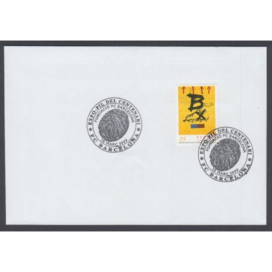 España Spain 3621 1999 Deportes Fútbol Centenario del F.C. Barcelona SPD Sobre Primer Día