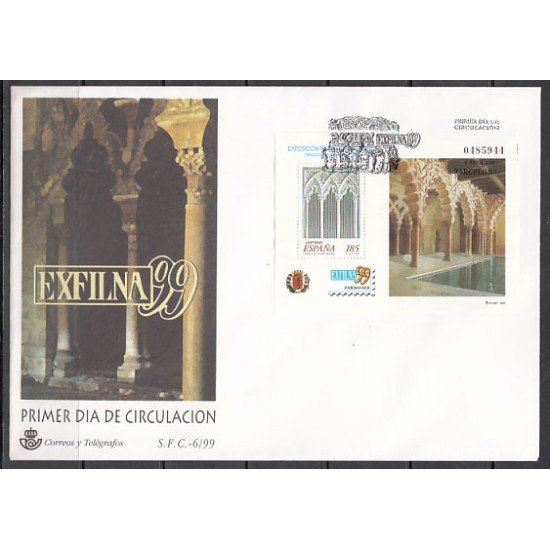 España Spain 3625 1999 Exposición Filatélica Nacional Exfilna 99 SPD Sobre Primer Día España Spain 3625 1999 Exposición Filatélica Nacional Exfilna 99 SPD Sobre Primer Día