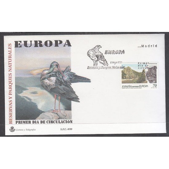 España Spain 3628 1999 Europa Reservas y Parques naturales SPD Sobre Primer Día España Spain 3628 1999 Europa Reservas y Parques naturales SPD Sobre Primer Día
