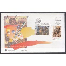 España Spain 3656/57 1999 Arte español Vela Zanetti SPD Sobre Primer Día España Spain 3656/57 1999 Arte español Vela Zanetti SPD Sobre Primer Día