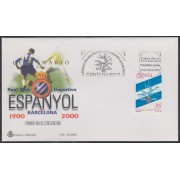España Spain 3705 2000 Centenario del RCD Espanyol de Barcelona SPD Sobre Primer Día