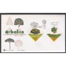 España Spain 3717/18 2000 Árboles, SPD FDC SOBRE PRIMER DIA España Spain 3717/18 2000 Árboles, SPD FDC SOBRE PRIMER DIA