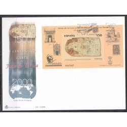 España Spain 3722 Año 2000 V Centenario de la Carta de Juan de la Cosa SPD Sobre Primer Día España Spain 3722 Año 2000 V Centenario de la Carta de Juan de la Cosa SPD Sobre Primer Día