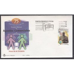 España Spain 3776 2001 LXXV Aniversario de los Colegios de Agentes comerciales SPD Sobre Primer Día España Spain 3776 2001 LXXV Aniversario de los Colegios de Agentes comerciales SPD Sobre Primer Día