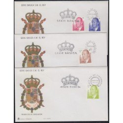 España Spain 3792/95 2001 SM Don Juan Carlos I SPD Sobre Primer Día España Spain 3792/95 2001 SM Don Juan Carlos I SPD Sobre Primer Día