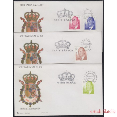 España Spain 3792/95 2001 SM Don Juan Carlos I SPD Sobre Primer Día