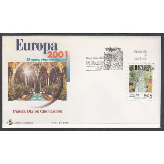 España Spain 3796 2001 Europa SPD Sobre Primer Día