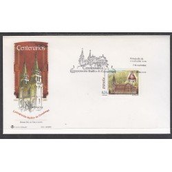 España Spain 3814 2001 Centenario de la consagración de la Basílica de Covadonga SPD Sobre Primer Día España Spain 3814 2001 Centenario de la consagración de la Basílica de Covadonga SPD Sobre Primer Día