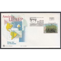 España Spain 3821 2001 América Upaep SPD Sobre Primer Día España Spain 3821 2001 América Upaep SPD Sobre Primer Día