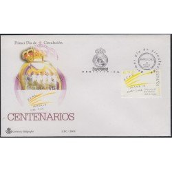 España Spain 3880 2002 Centenario del Real Madrid CF SPD Sobre Primer Día España Spain 3880 2002 Centenario del Real Madrid CF SPD Sobre Primer Día