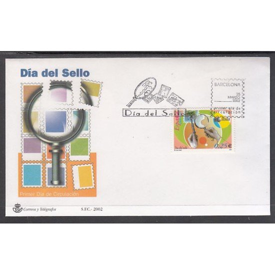 España Spain 3888 2002 Día del Sello SPD Sobre Primer Día España Spain 3888 2002 Día del Sello SPD Sobre Primer Día