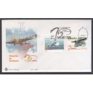 España Spain 3907/08 2002 LXXV Aniversario del primer vuelo de Iberia SPD Sobre Primer Día