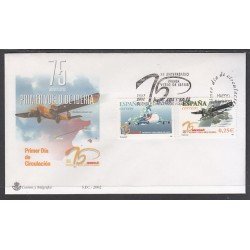 España Spain 3907/08 2002 LXXV Aniversario del primer vuelo de Iberia SPD Sobre Primer Día España Spain 3907/08 2002 LXXV Aniversario del primer vuelo de Iberia SPD Sobre Primer Día
