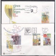 España Spain 3909/11 2002 Vinos con denominación de origen SPD Sobre Primer Día