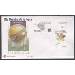 España Spain 3959 2003 L Día Mundial de la Lepra SPD Sobre Primer Día España Spain 3959 2003 L Día Mundial de la Lepra SPD Sobre Primer Día